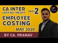 CA Inter Costing Theory | Lecture 2 | Employee Costing (May 2020)