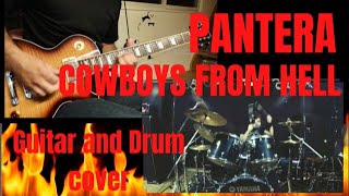 PANTERA / COWBOYS FROM HELL Guitar and Drum Cover by Chiitora