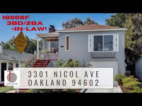 Homes for Sale in Oakland CA - 3301 Nicol Ave (3bd | 2 ba | approx 1763sf)