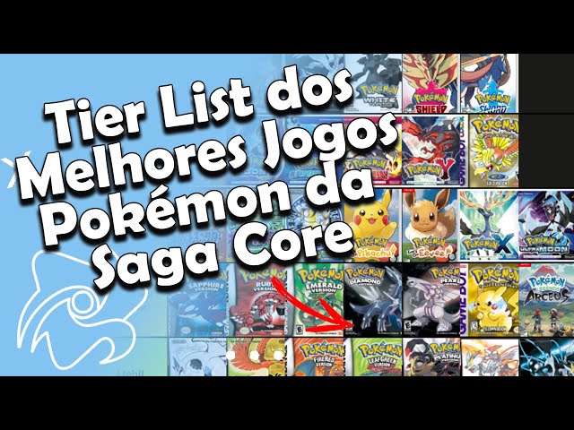 RANQUEANDO TODOS JOGOS DE POKÉMON DO MELHOR AO PIOR (SAGA CORE) !! 