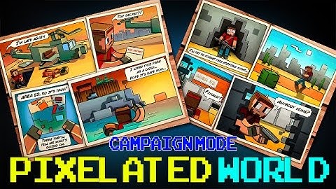 Pixelated World [Campaign Mode] - Part 3 Pixel Gun 3D (iOS Gameplay, Commentary)