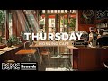 Thursday morning cafe soothing jazz music at cozy coffee shop ambience  jazz instrumental music