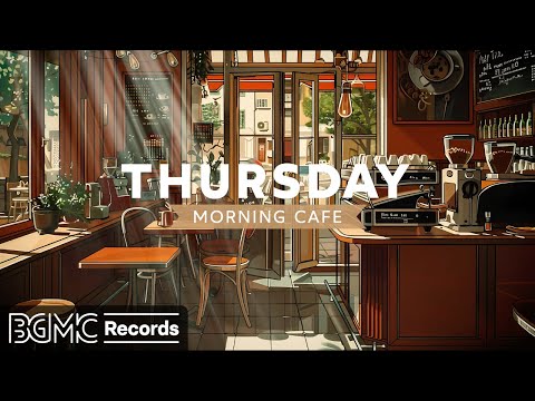 THURSDAY MORNING CAFE: Soothing Jazz Music at Cozy Coffee Shop Ambience ☕ Jazz Instrumental Music