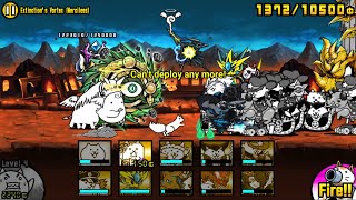 Extinction's Vortex - Beating Primeval Cyclone TF Stage - Unlock Primordial Cat TF - The Battle Cats screenshot 1
