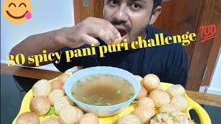 30 Spicy Pani Puri Challengehome Made Pani Purisrc-Vlog .