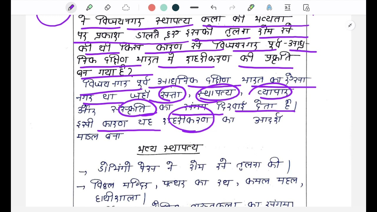 UPSC GS Paper-I Q-198 | विजयनगर शहरीकरण और स्थापत्य भव्यता | UPSC Mains हिंदी माध्यम
