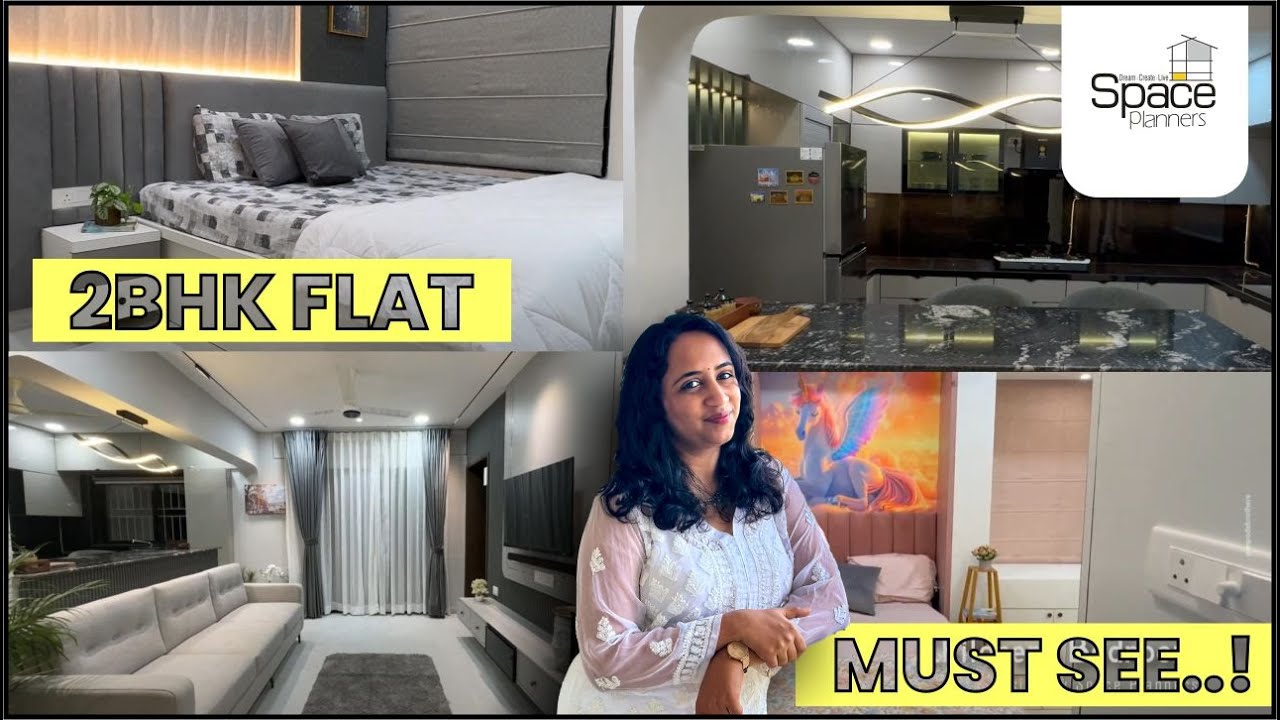 Best Luxurious 2BHK Interior Design | By Space Planners | Pune - YouTube