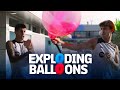  boom exploding balloons challenge with joao felix  joao cancelo  el clasico edition