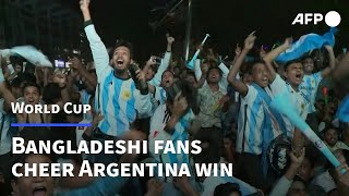 Thousands in Bangladesh cheer Argentina World Cup win | AFP