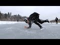 ICE BREAKING ON A LAKE 2017 Freestyle Ice Skating Toronto