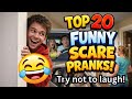 Top 20 Funny Scare Pranks | Try Not To Laugh 😂😱