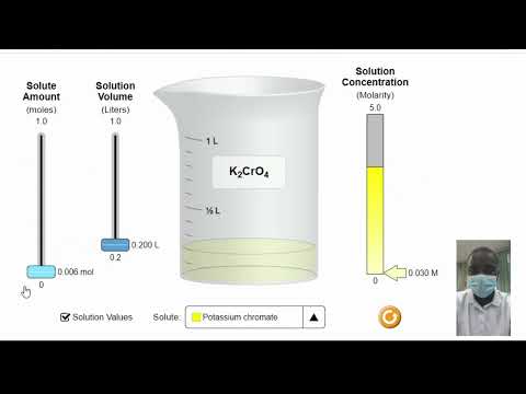 Virtual Simulation for Molarity for Chemistry Class | Science Experiment