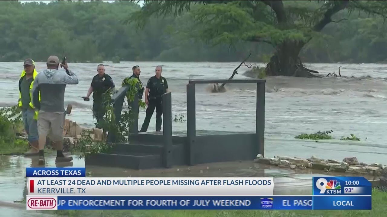 24 dead, 20 missing in flooding in Central Texas - YouTube