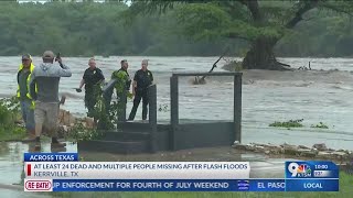 24 dead, 20 missing in flooding in Central Texas