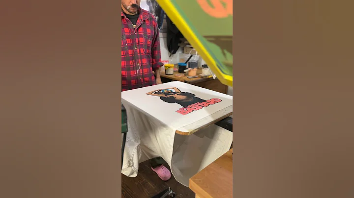 the STRUGGLE with screen printing. Still need some tweaking  #art #printing #artist #screenprinting