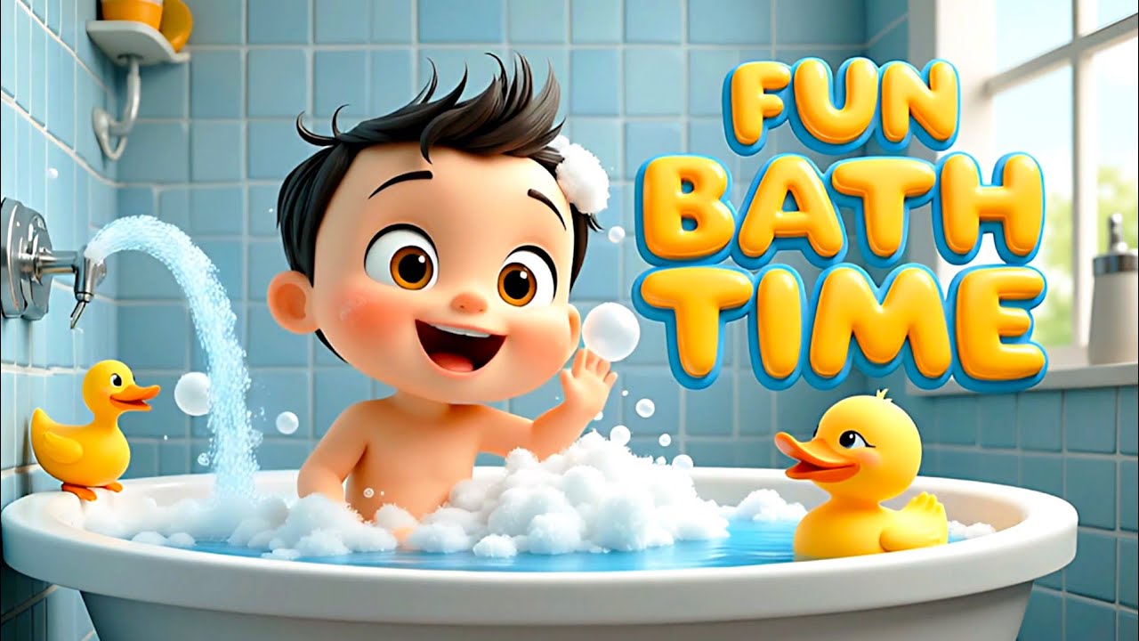 Down by the Bay Bath Time Song 🛁 | Fun Kids Bath Song with Bubbles & Ducks