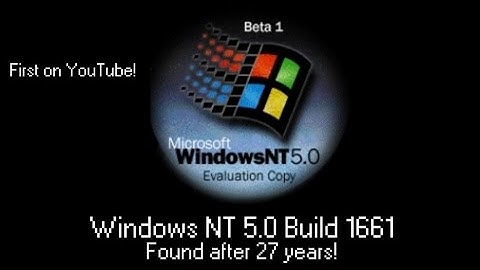 Windows 2000 (NT 5.0) Build 1661 – Found After 27 Years!