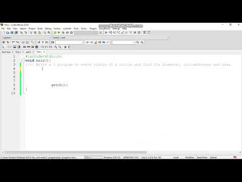C program to enter Radius of a circle and find it's diameter , circumference & Area 💥