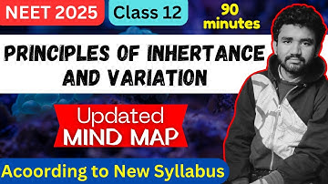 Mind Map - Principles of Inheritance and Variation | NEET 2025 Class 12