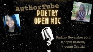 AuthorTube Poetry Open Mic Night with Morgan Lee
