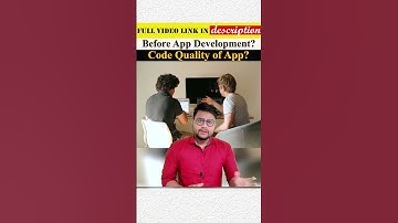 Before App Development? - Code Quality of App? #codequality #shorts