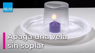 Cómo apagar una vela sin soplar - Fundación Aquae