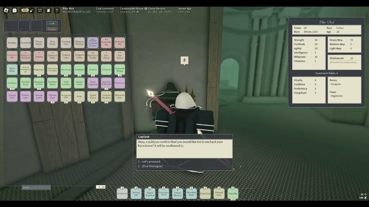 Enchanted layer 2 weapon Deepwoken YouTube