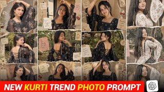 New Kurti Trend Photo Prompt 🔥 AI Editing Tutorial (Viral Style) screenshot 3