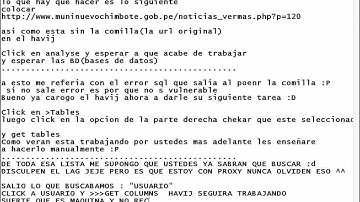 Deface con Inyeccion SQL con Havij basico y sencillo