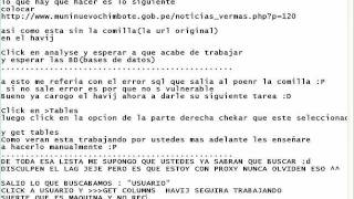 Deface con Inyeccion SQL con Havij basico y sencillo