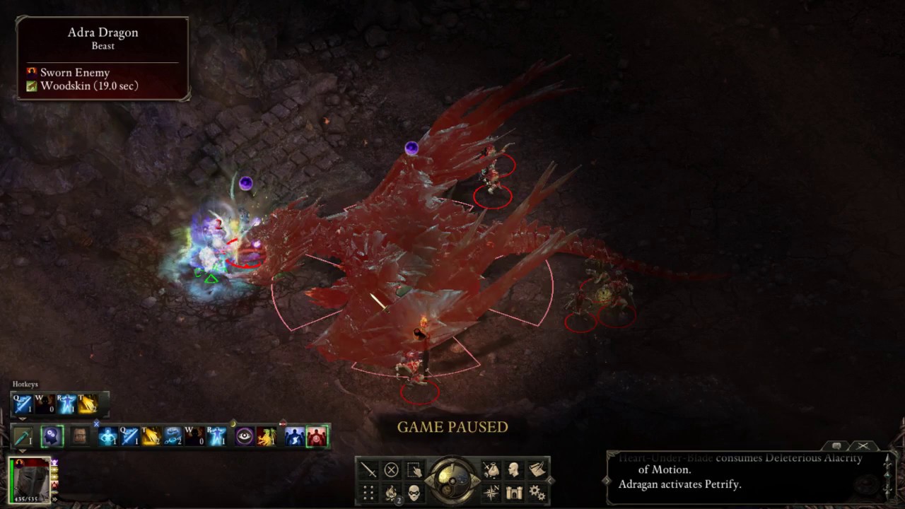 Pillars of Eternity 3.05 Paladin vs Adra Dragon (Triple Crown Solo