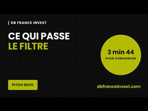 Pitch deck : ce qui passe le filtre des investisseurs