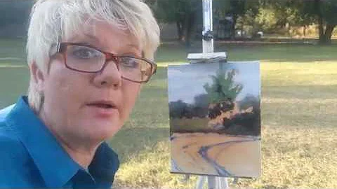 How to Start Plein Air Painting, Painting a Tree (...