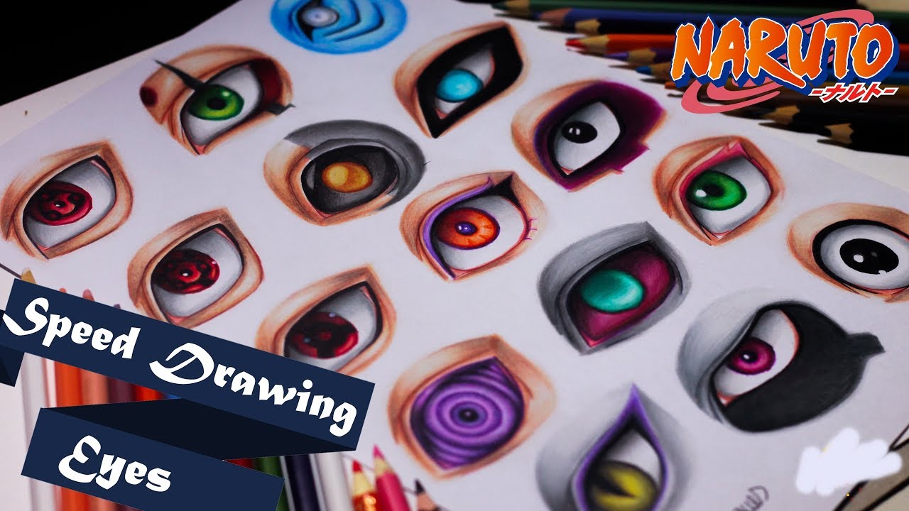 Speed Drawing Naruto Eyes Naruto Youtube