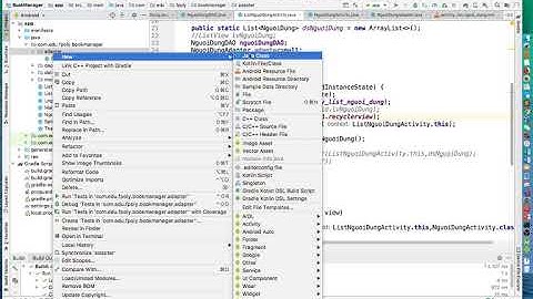 Android Dự án mẫu - Lab4 - Hiển thị lên RecyclerView