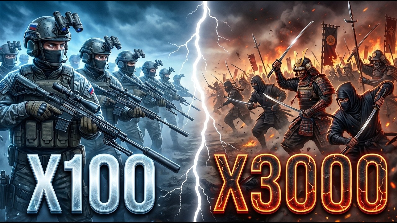 Что Если 100 Бойцов ССО Против 3000 Самураев?