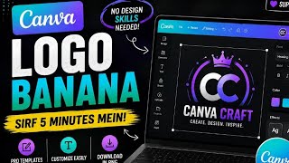 HOW TO MAKE A PROFESSIONAL LOGO IN CANVA | Canva Logo Design Tutorial 2026  