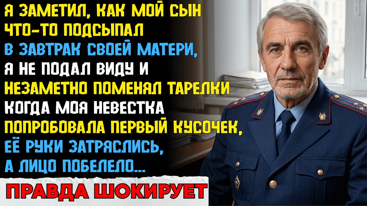 Невестка подговорила сына отравить мать, но свёкор оказался бывшим следователем...
