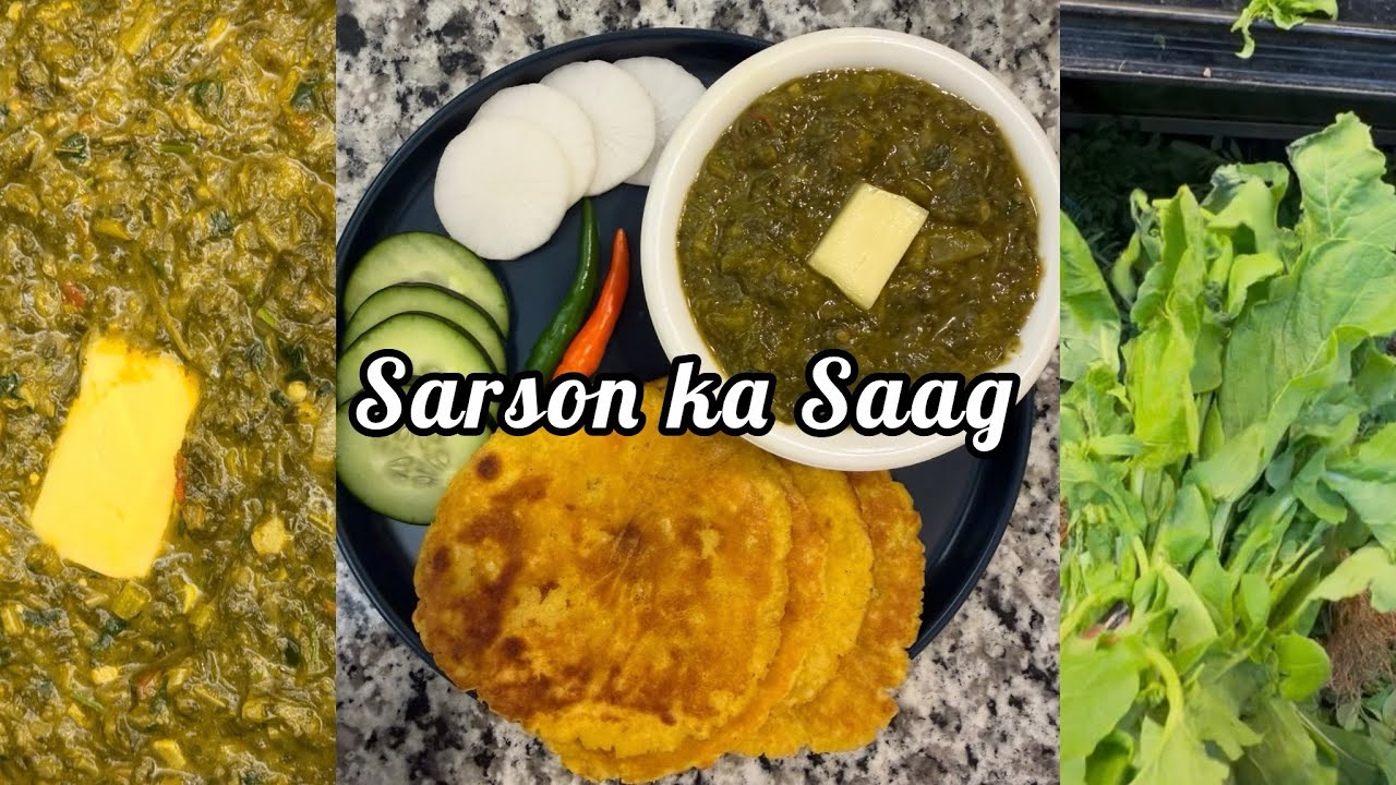 Sarson ka saag by Indian couple in USA||Indian Recipe||makki ki roti|| Indian couple in USA