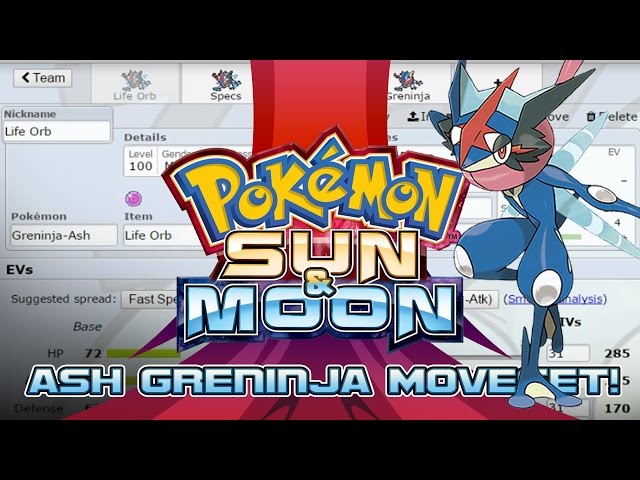 Ash-Greninja Moveset Guide! How To Use Ash-Greninja! Pokemon Sun And Moon!  W/ Pokeaimmd! - Youtube