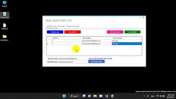 Auto send mail ứng dụng gửi mail bằng C# Winform