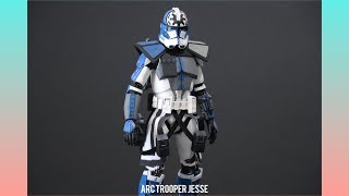 Star Wars Black Series Custom Arc Trooper Jesse