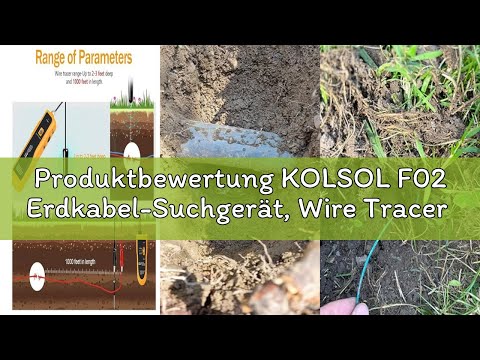 Produktbewertung KOLSOL F02 Erdkabel-Suchgerät, Wire Tracer mit Kopfhörer für die Ortung von Drähten