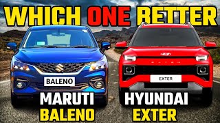 Hyundai Exter vs Maruti Baleno|Hyundai Exter vs Maruti Baleno 2023 Comparison|Exter vs Baleno 2023