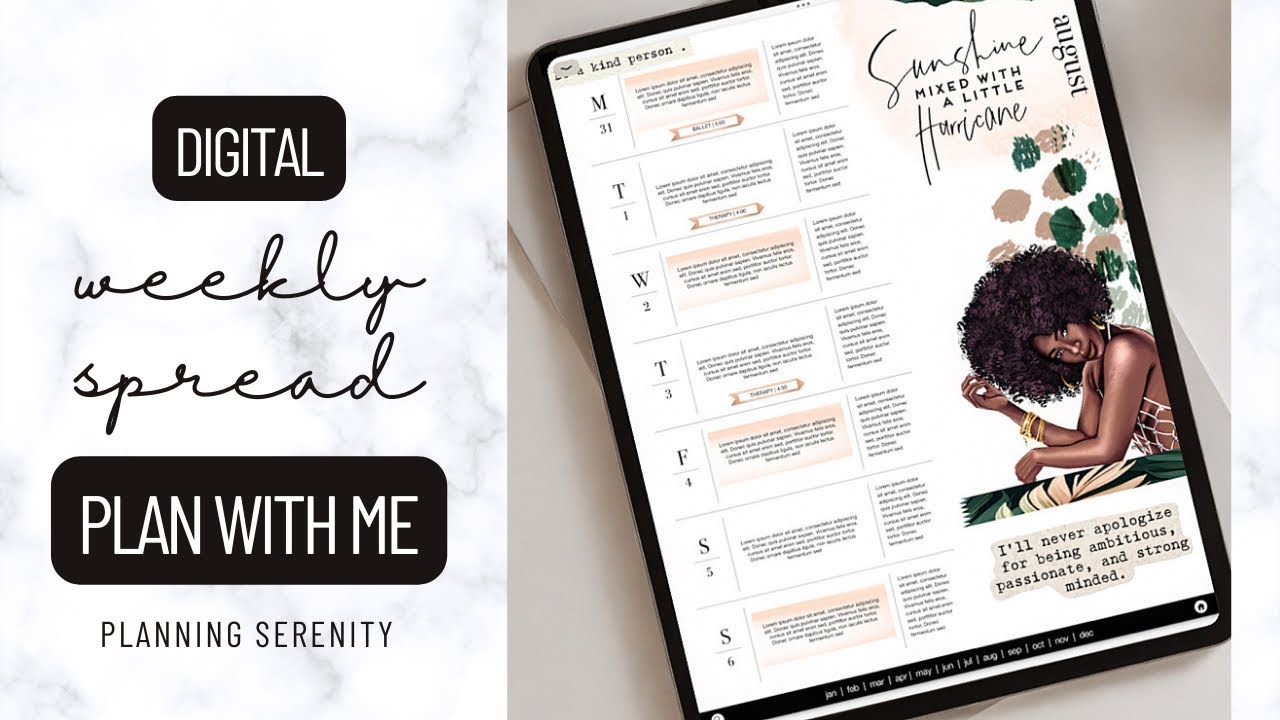 DIGITAL PLAN WITH ME | WEEKLY DIGITAL PLANNING ROUTINE | PLAN WITH ME ON MY IPAD | CATCH-ALL PLANNER