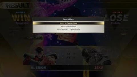 STREET FIGHTER V M. Bison vs. Zeku