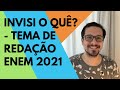 Invisibilidade e registro civil: garantia de acesso à cidadania no Brasil -ENEM 2021-Tema de redação