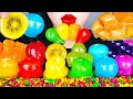 ASMR RAINBOW FOOD DESSERTS 무지개 탕후루 *지구젤리, 마시멜로우, 애플망고, 골드키위, 로프젤리 CANDIED FRUITS TANGHULU MUKBANG 먹방