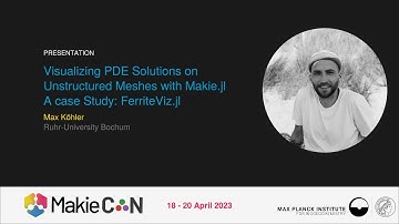 Visualizing PDE Solutions on Unstructured Meshes with Makie.jl - Max Koehler, Dennis Ogiermann