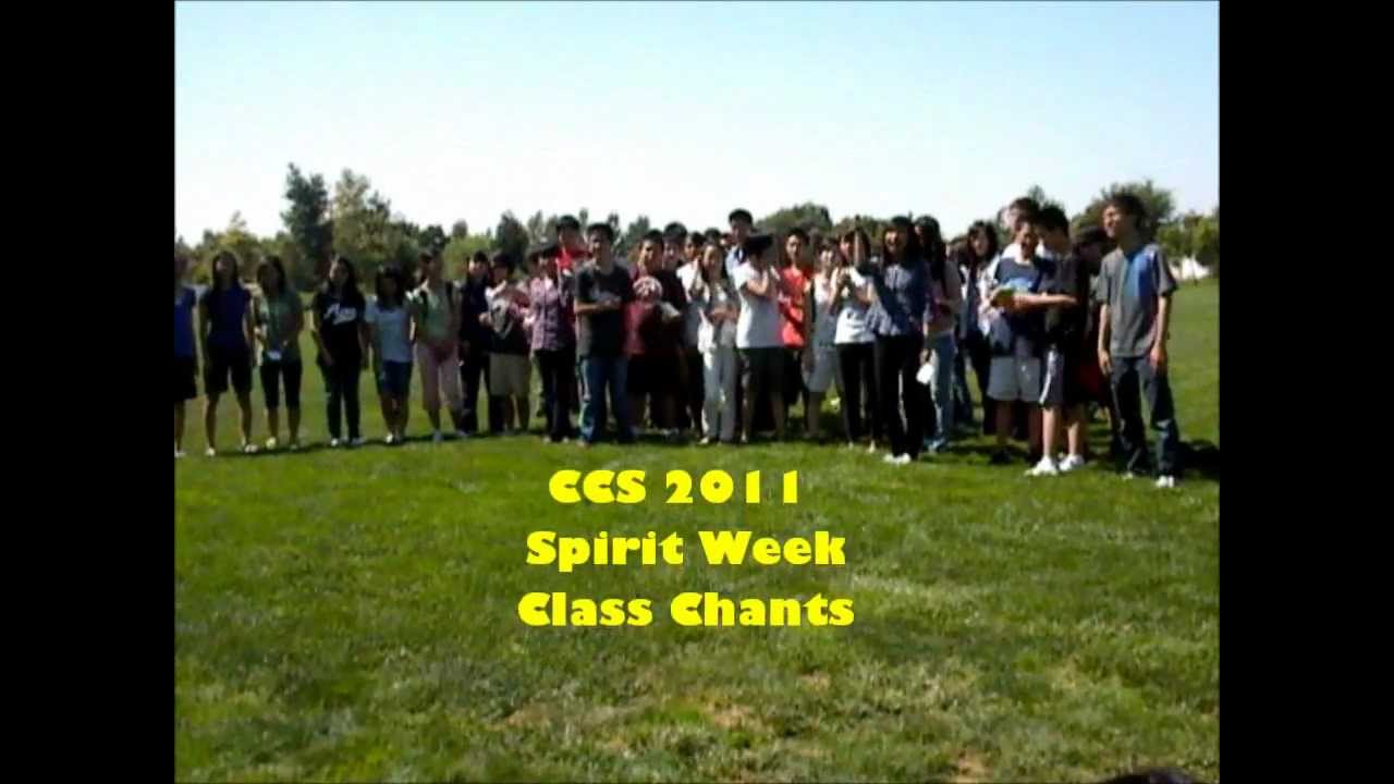 2011 Spirit Week Class Chants YouTube